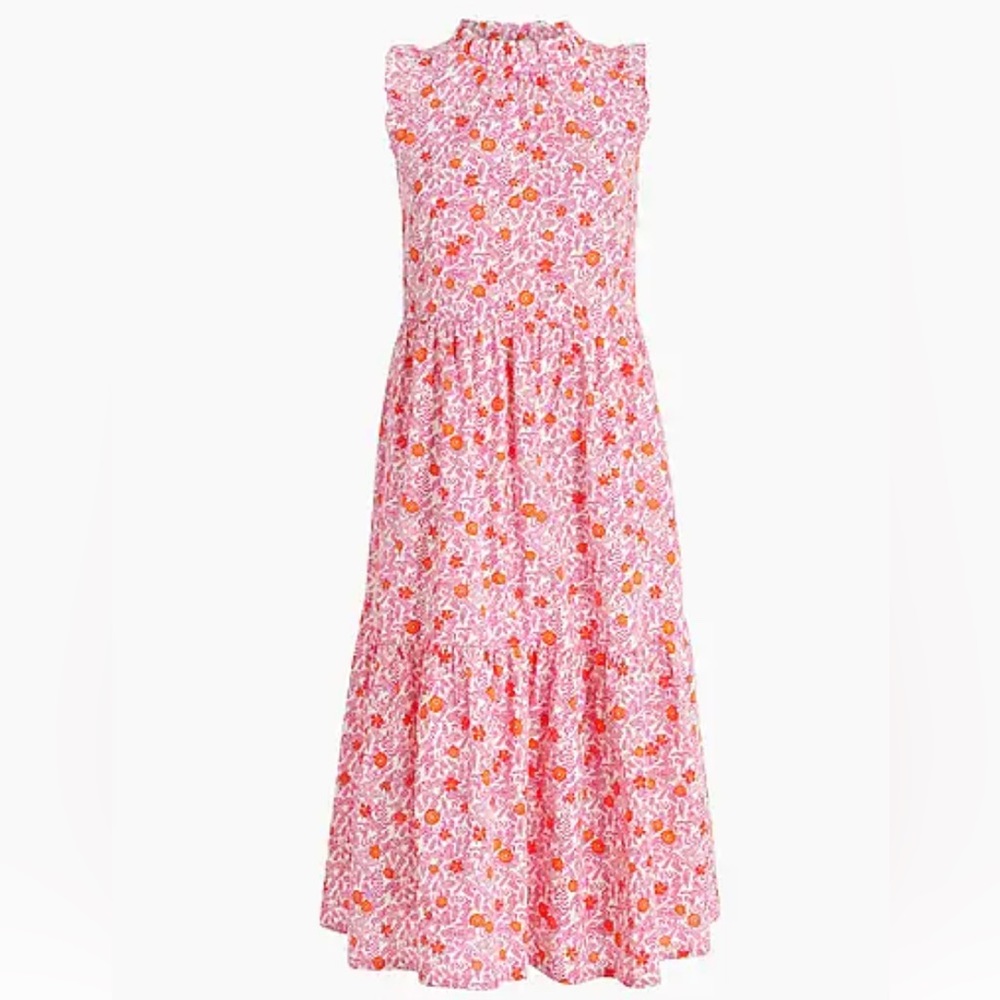 J. Crew Midi Tiered Dress